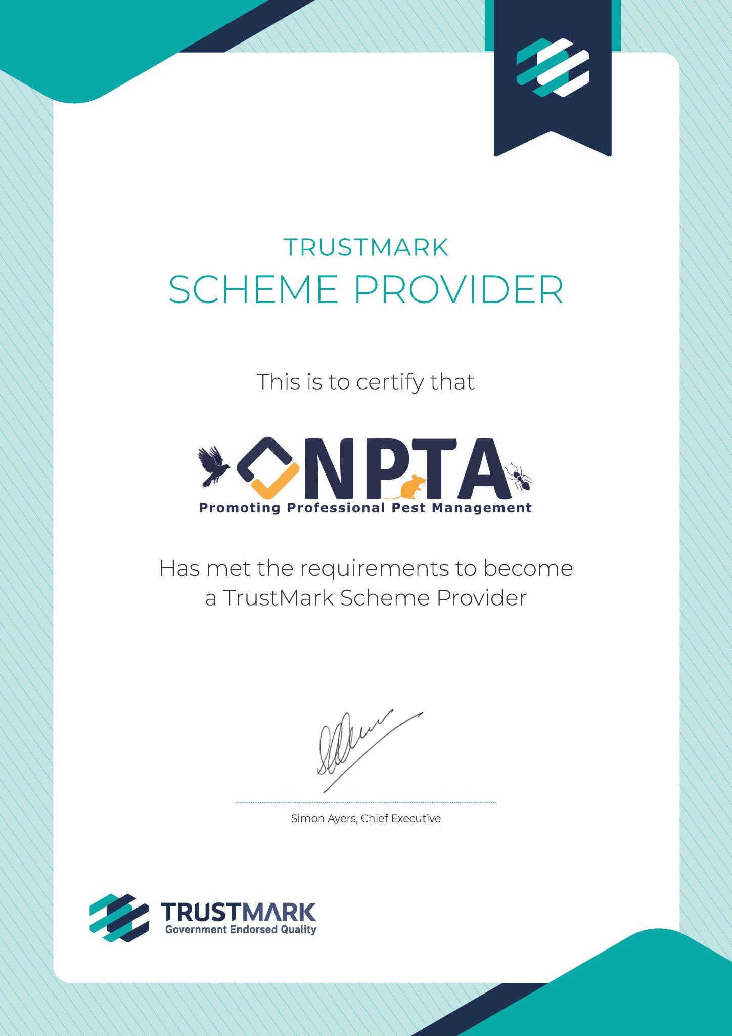 Trustmark Sign NPTA joins TrustMark as approved Scheme Provider - NPTA